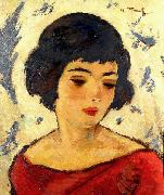 Nicolae Tonitza Cap de fetita, ulei pe carton, France oil painting artist